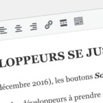 Suppression des boutons Souligné et Justifié dans l'éditeur de WordPress