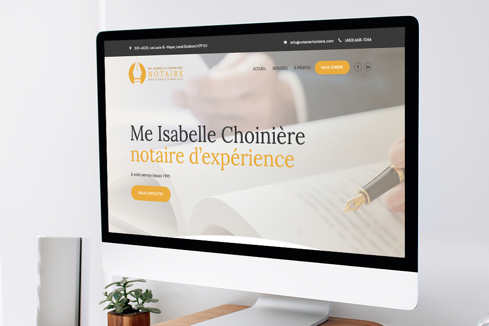 création site web notaire